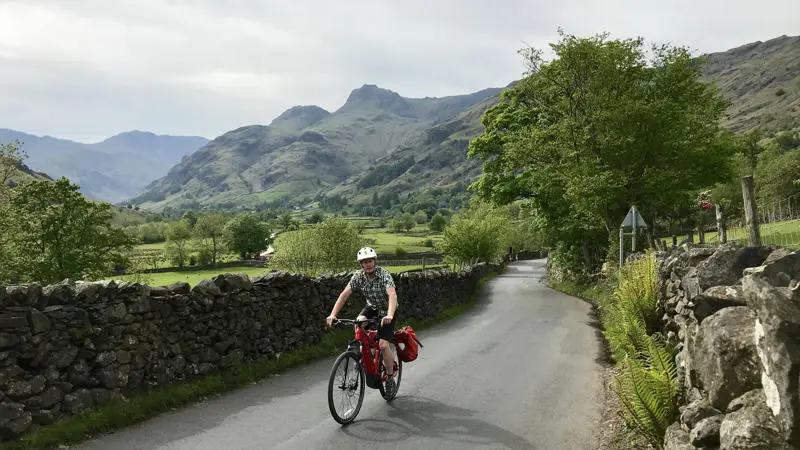 The Lake District North to South cycling route